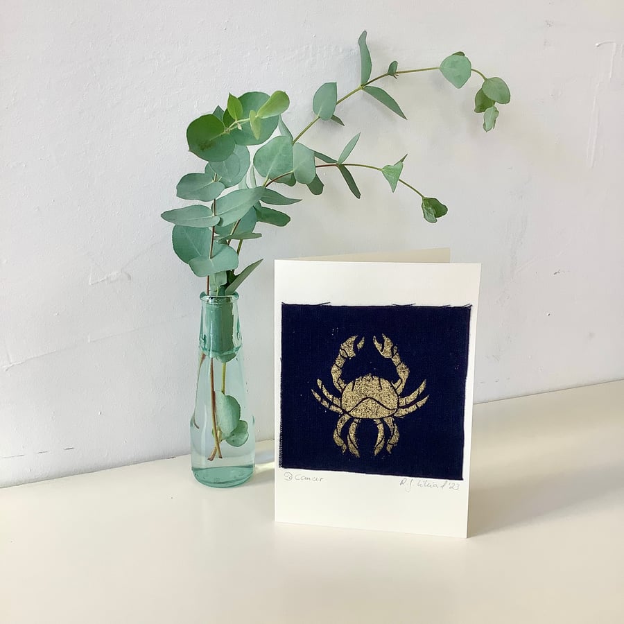 Zodiac Cancer greeting card 