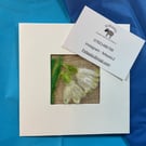 Needle Felted Snowdrop Greeting card