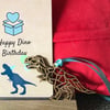 Dino Birthday Quote Postcard