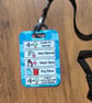 Blue Wash Face Routine PVC Card 5 Step Visual Checklist Lanyard Friendly - Image 3