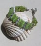 Green Peridot Crystal Gemstone Beaded Bracelet "Forest Dreams" - Image 2