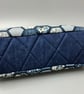 Spacious tote bag in Japanese style navy fabric - Image 3
