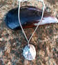 Large Silver Limpet Shell Pendant - Recycled Silver Necklace - Image 1