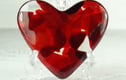 Hearts - fused glass