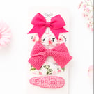 Set of 5 Pretty Girls Hair Clips Pinks