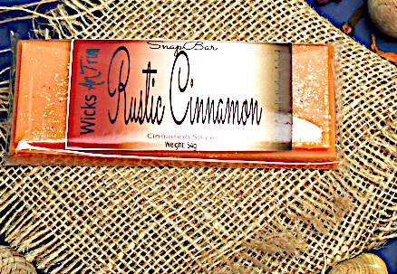 Rustic Cinnamon Strong Scented Soy Wax SnapBar