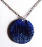 pendant - scrolled white on dark blue - Image 6