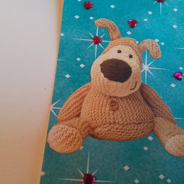 Bottle gift tag. Boofle character tag. CC830