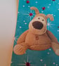 Gift tag. Bottle gift tag. Boofle character tag. Ref 057.  - Image 1