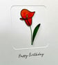 Wire Lily - Mother's Day Card - Birthday Card - Thank you Card - Easter Card - Image 4