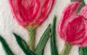 Hand Felted Spring Flowers 