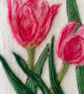 Hand Felted Tulip Wall Hanging - Image 2