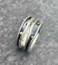 Freeform Stack Ring, silver freeform ring, silver stack ring, chunky stack ring, - Image 7