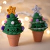 Crochet Christmas Tree in a Terracotta pot