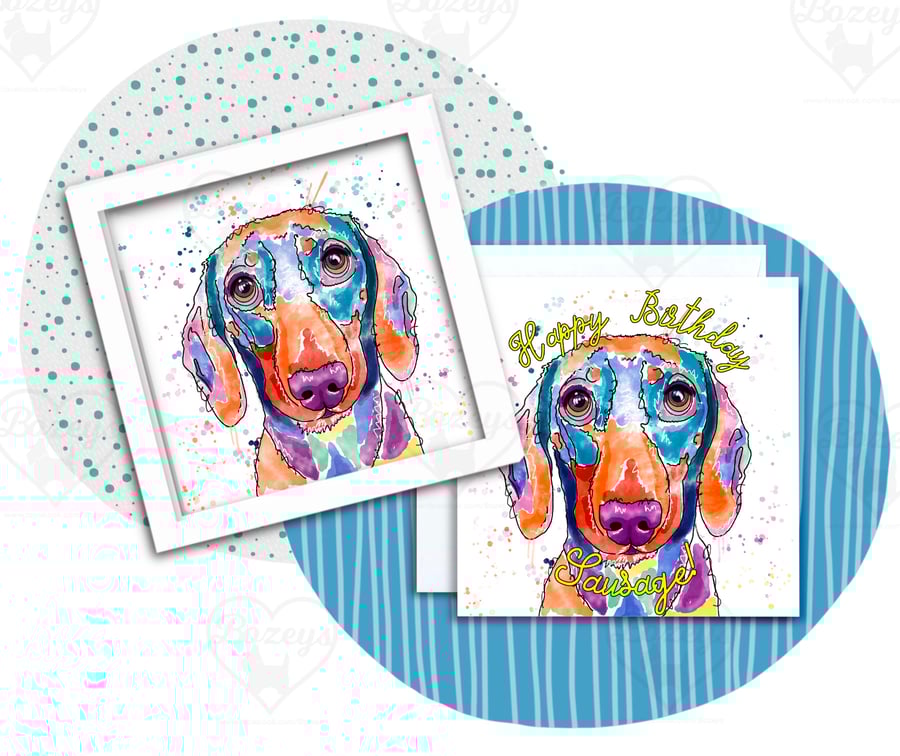 Happy Birthday Sausage! - Dachshund Birthday card