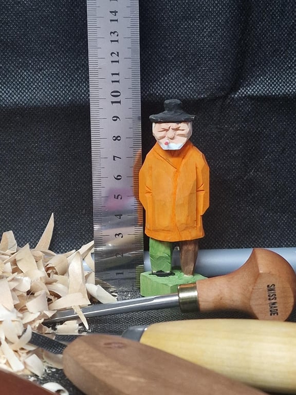 Hand carved Cap'n Dave 