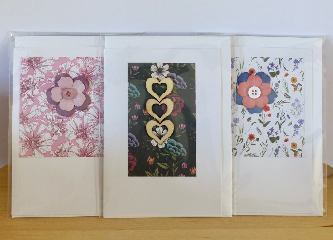 Pack of 3 A6 Cards