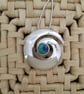 Large Swirl Pendant in Peacock Colours - Image 4