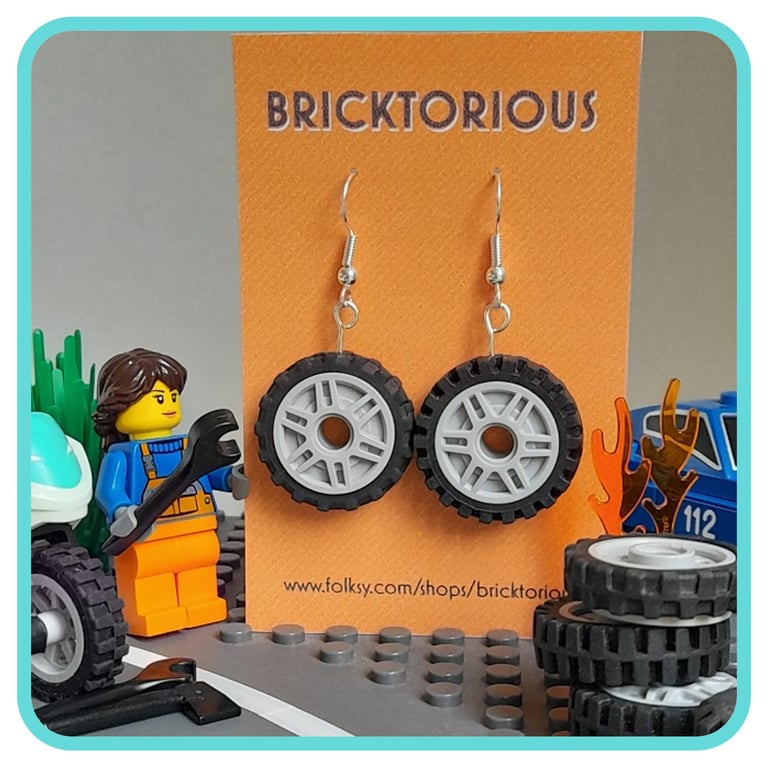 Lego Wheels Earrings
