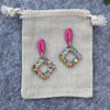 Carnival Glitter Halo Earrings 