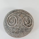 Sterling Silver Spiral Earrings With Charms Semi Precious or Pearls - Free UK PP