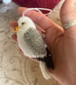 Seagull hand knit tree decoration - Image 1