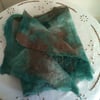Wet felted scarf
