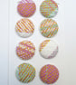 Sold - Pink Cotton Covered Buttons - Image 3