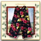 Flowered Corduroy Dungarees