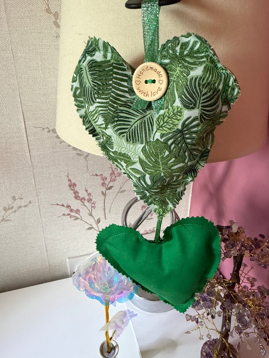 Hand made Lavender Hearts