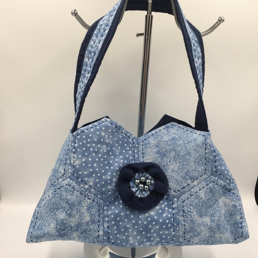 Handbag of Hexagons. Unusual Design. A Change from Totes. 