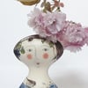 Figurative ceramic vase 