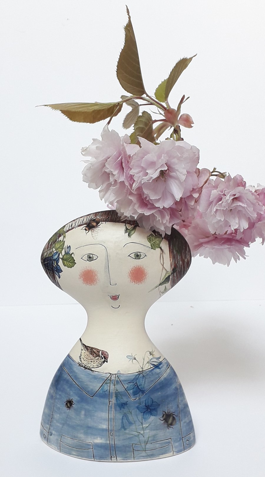 Figurative ceramic vase 