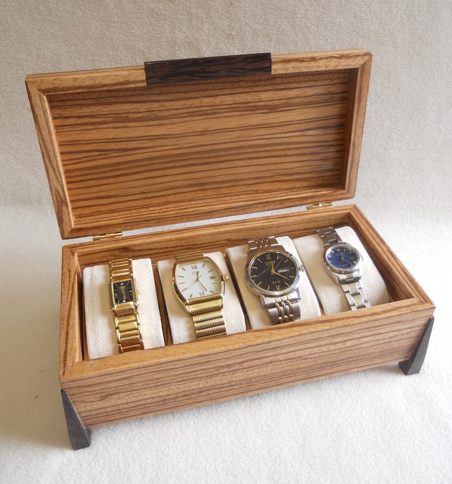 Watch Box - Handmade in Zebrano.