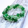 Green Aventurine Wrap Bracelet - UK Free Post
