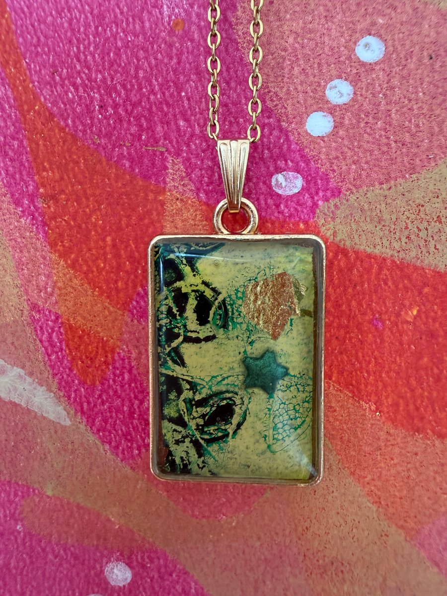 Miniature Art Pendant in