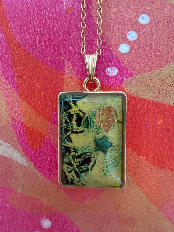 Miniature Art Pendant in