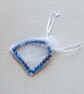 Ladies Blue Tiger's Eye Elastic Bead Bracelet - Image 2
