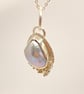 Pearl and Silver Pendant Handmade  - Image 5