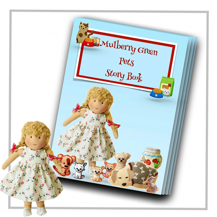 Reserved for Kat - Mulberry Green Pets Story Book