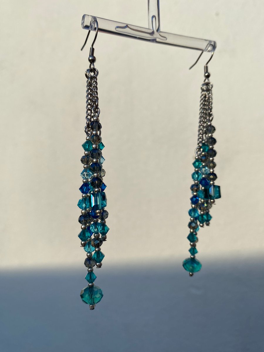 Ivana - Blue Earrings 