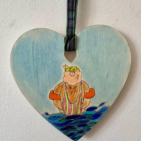 Cartoon Pirate Wearing Waterwings, Picture 