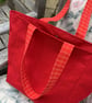 Lovely red water resistant bag, shoulder straps, reinforced base. - Image 4
