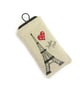 iPhone Sleeve, iPhone 6, Phone Case, Eiffel Tower - Image 1