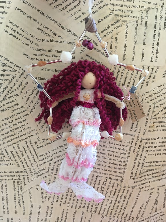 Mermaid In A Star Decoration - Pink