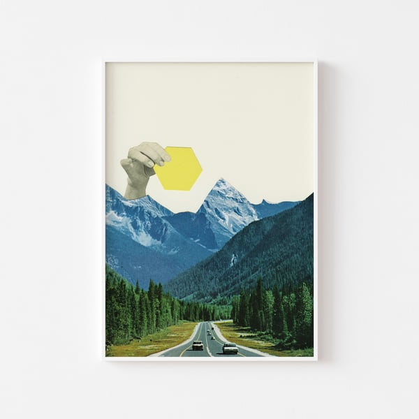 Surreal Mountain Art Print - Moving Mountains