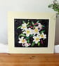 White Lilly  Botanical Watercolour Original Painting - Image 2