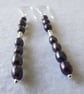 Unique Sterling Silver and Freshwater Peacock Pearl Earrings - Image 5
