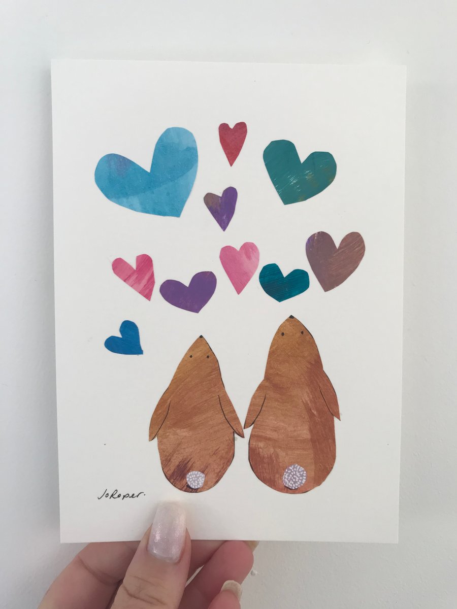 For Amy Holt only please  bunny collage rabbit Jo Roper