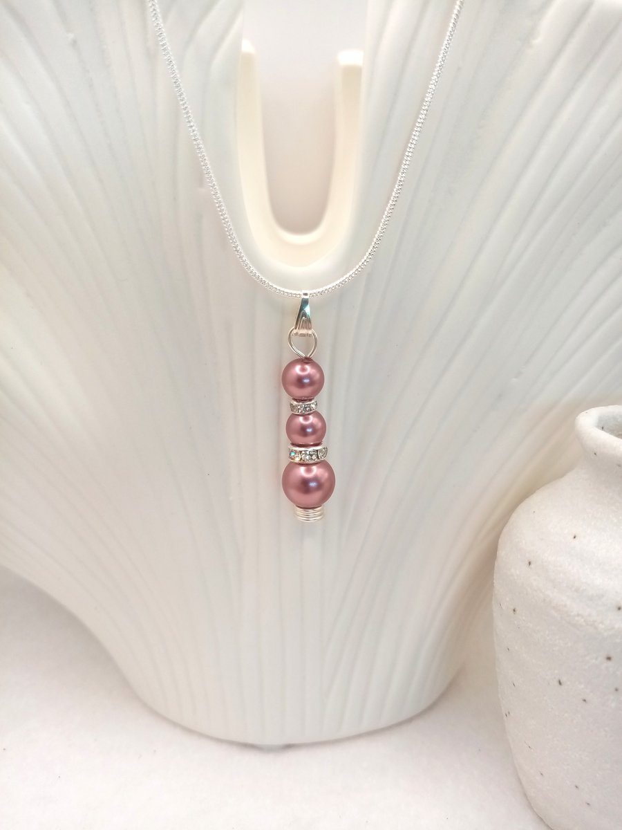 Pearl Necklace, Customise, Gifts for her, Christmas, Free Postage